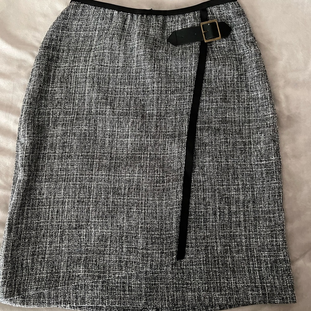 NIC+ZOE Black and White Tweed Pencil Skirt
